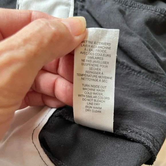 Women’s Garage black cargo trouser skater grunge goth uniform pants. Size 1 - Picture 10 of 16